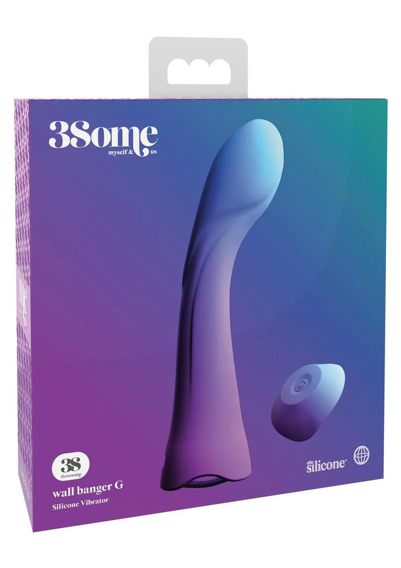 3Some Wall Banger G Silicone Rechargeable Vibrator with Remote Control - Image 2