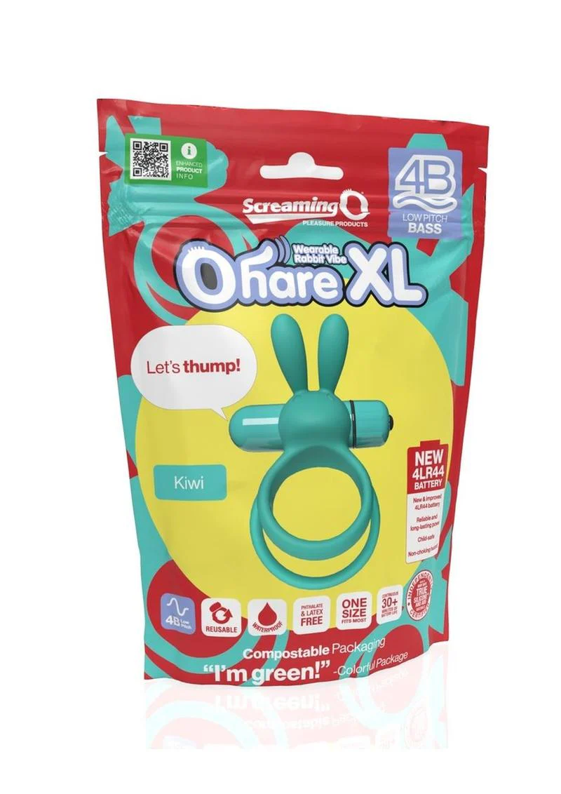 4b Ohare XL Rechargeable Silicone Rabbit Vibrating Cock Ring - Image 2