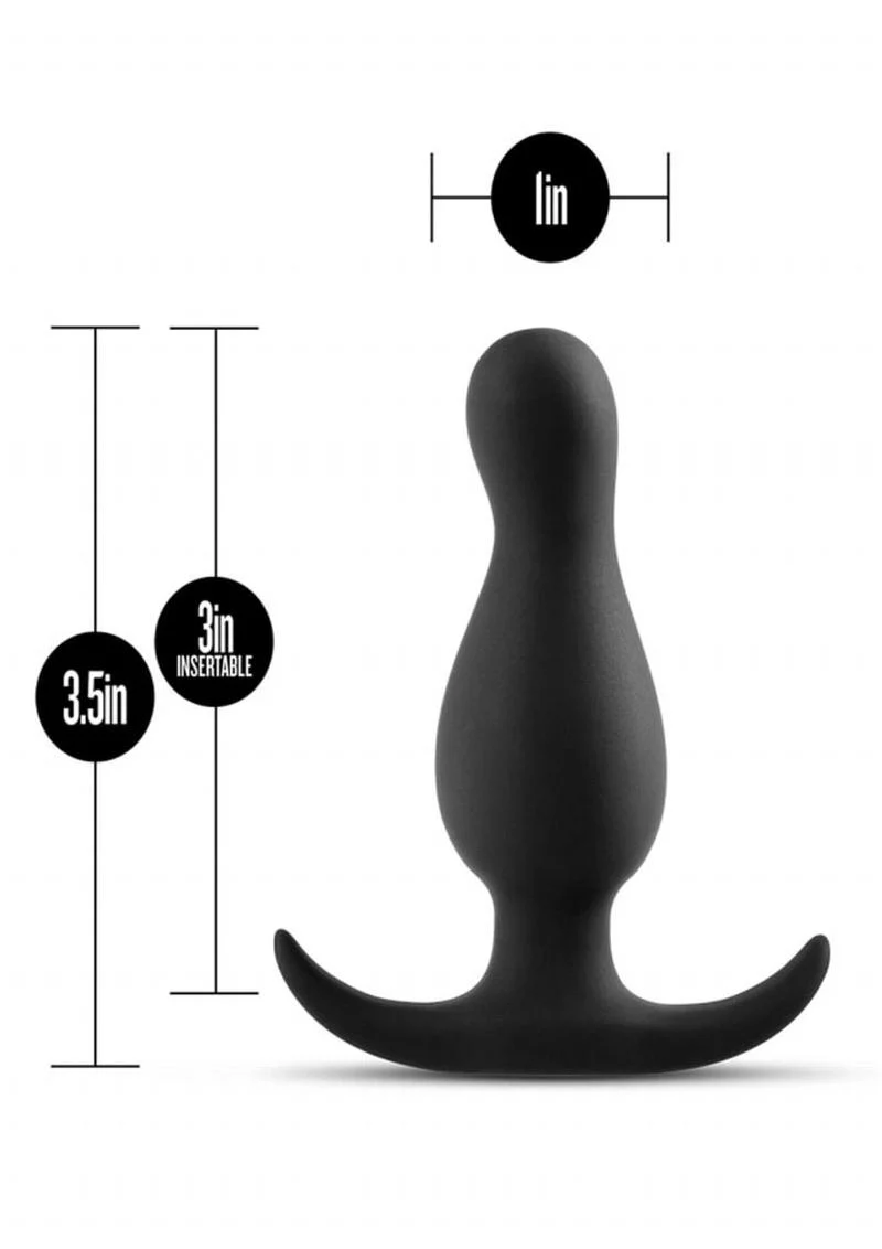 Anal Adventures Platinum Curve Silicone Butt Plug - Image 4