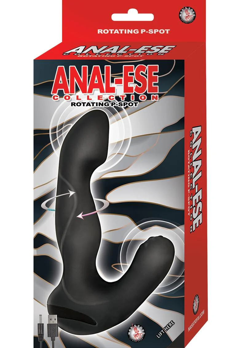 Anal-Ese Collection Rotating P-Spot Silicone Rechargeable Vibrator - Image 2