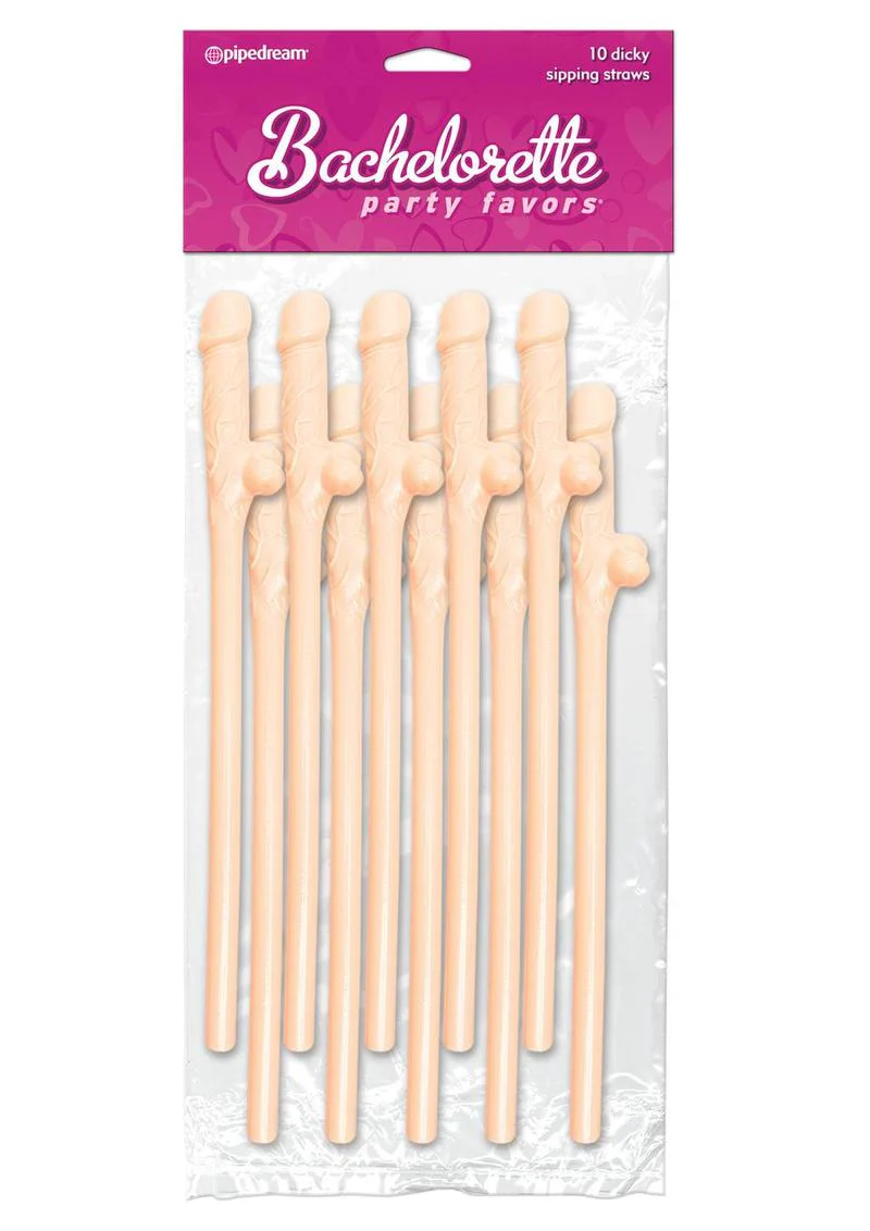 Bachelorette Party Favors Dicky Sipping Straws - Image 7