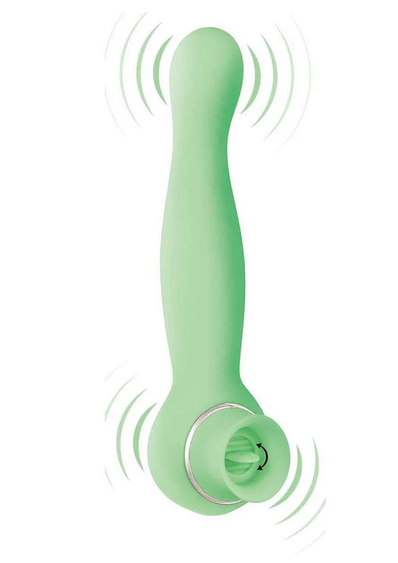 Blaze Luscious Licker Rechargeable Silicone Dual End Vibrator - Image 4