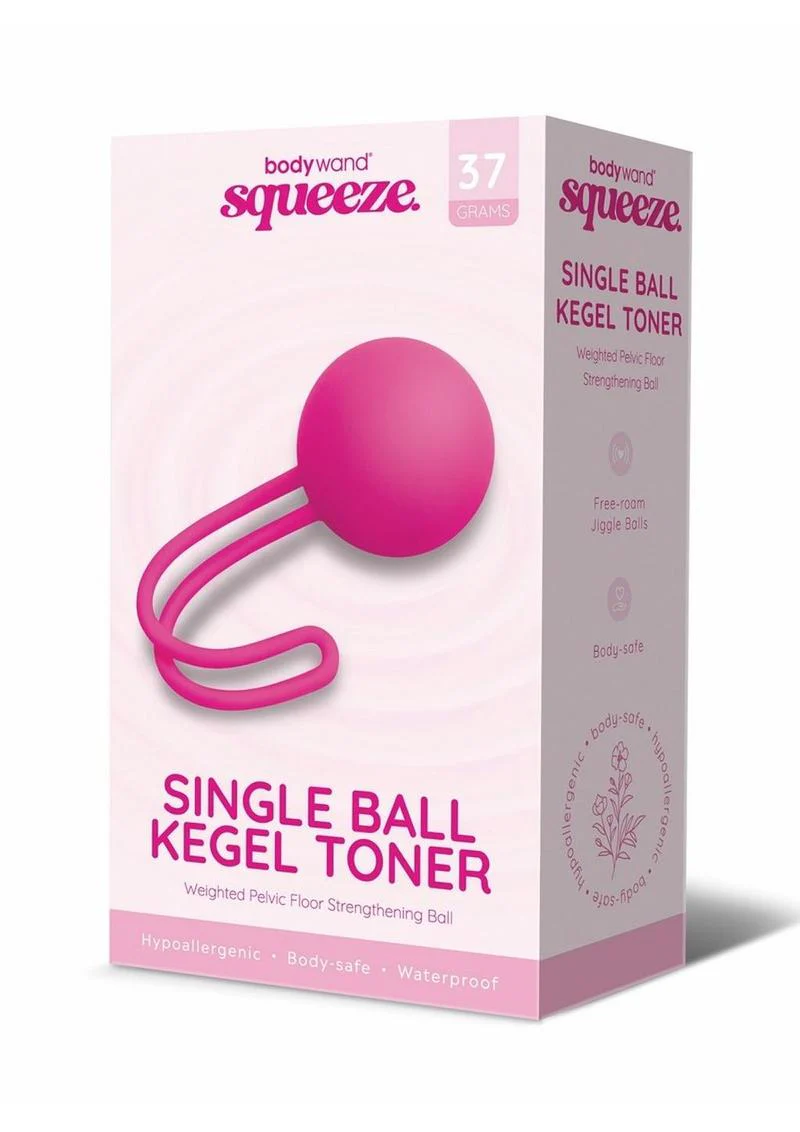 Bodywand Squeeze Single Silicone Ball Kegel Toner 37g - Image 2