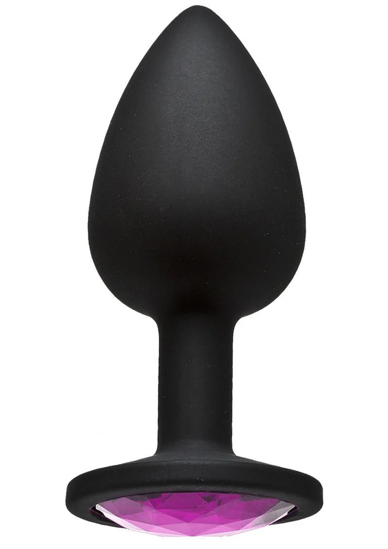 Booty Bling Jeweled Silicone Anal Plug - Image 3