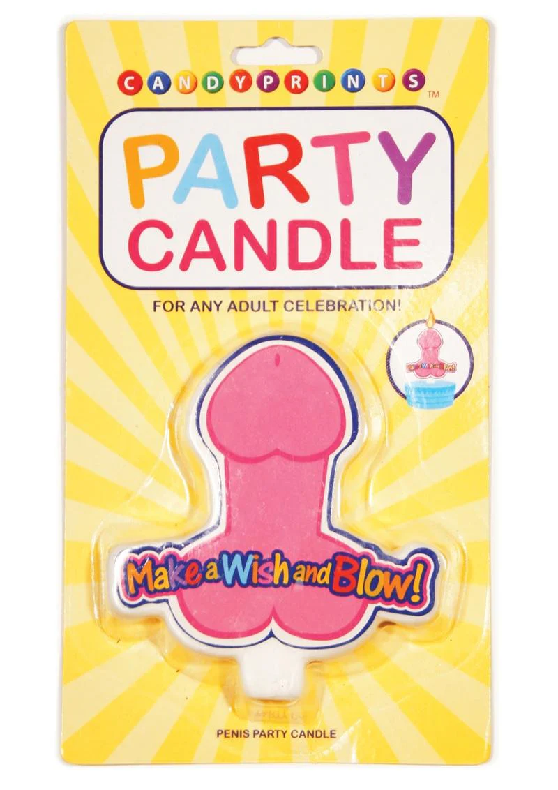 Candyprints Make A Wish and Blow Penis Party Candle - Image 2