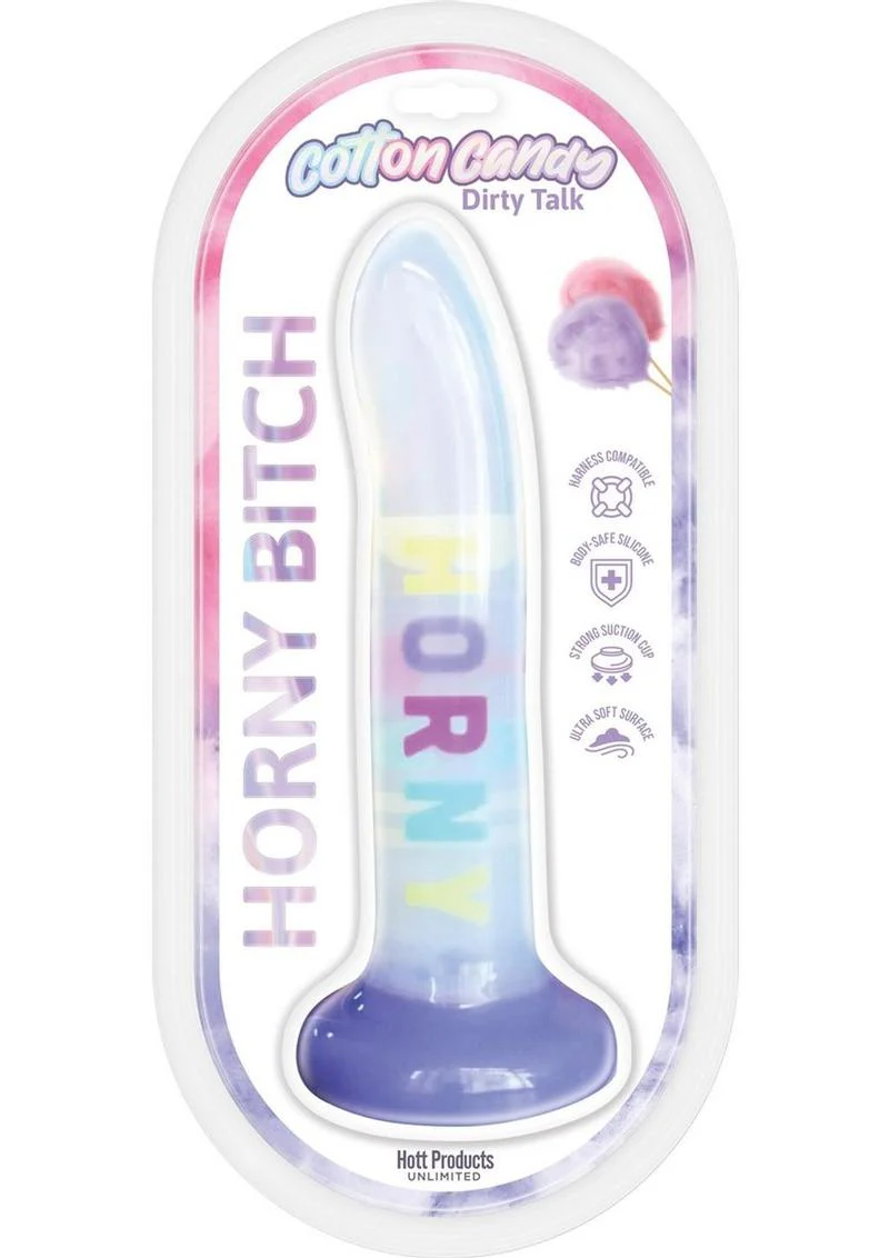 Cotton Candy Dirty Talk Horny Bitch Silicone Dildo - Image 2