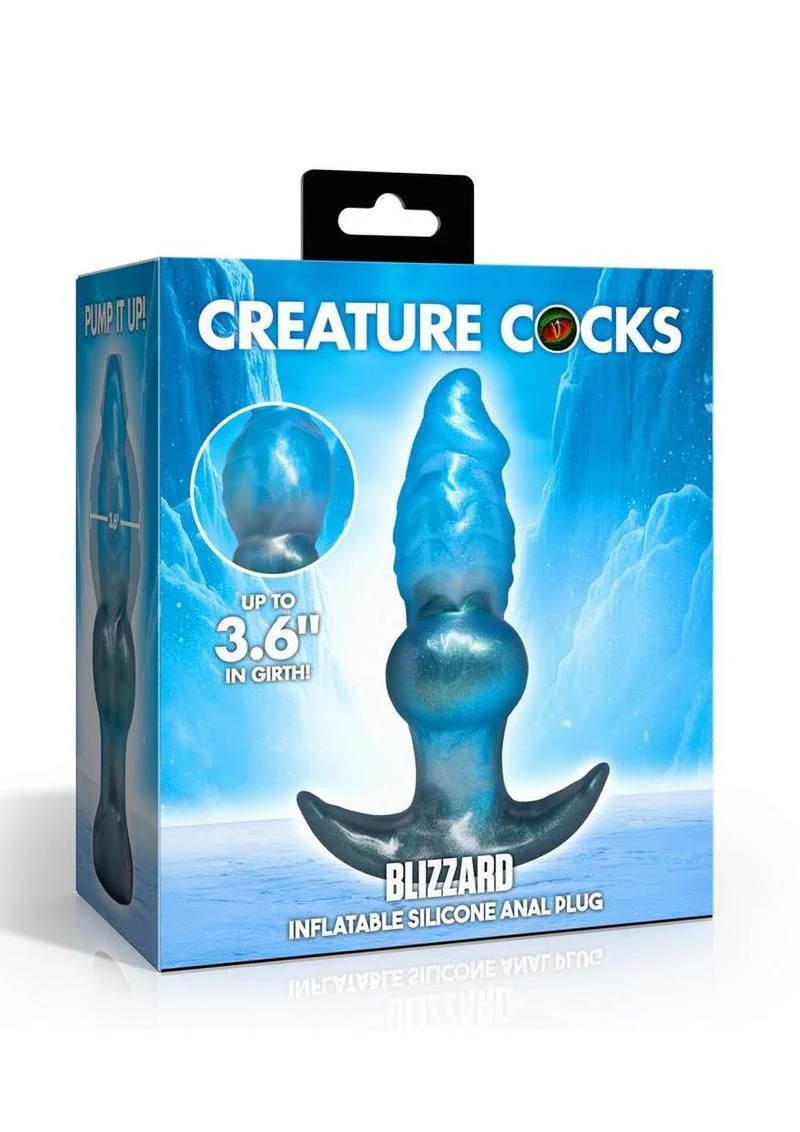 Creature Cocks Blizzard Inflatable Silicone Anal Plug - Image 2