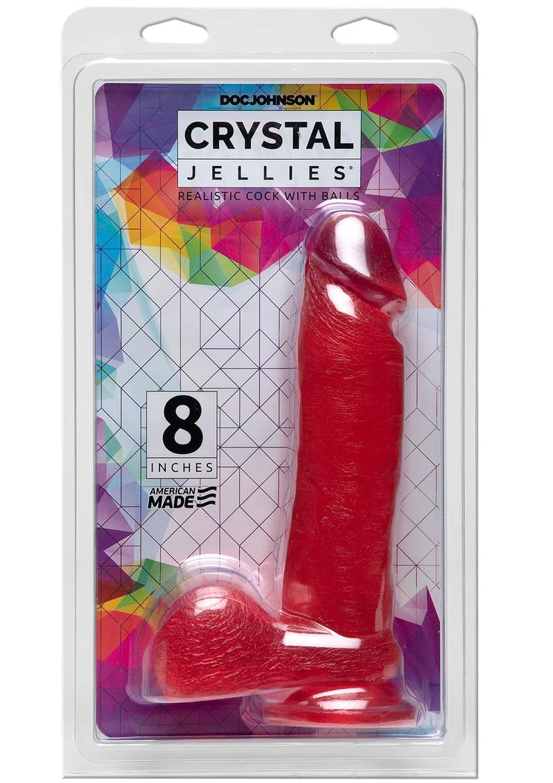 Crystal Jellies Dildo with Balls - Image 8