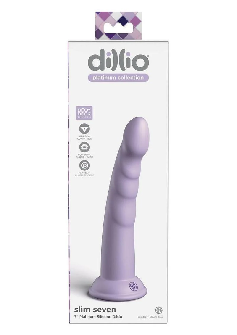 Dillio Platinum Slim Seven Silicone Dildo - Image 4
