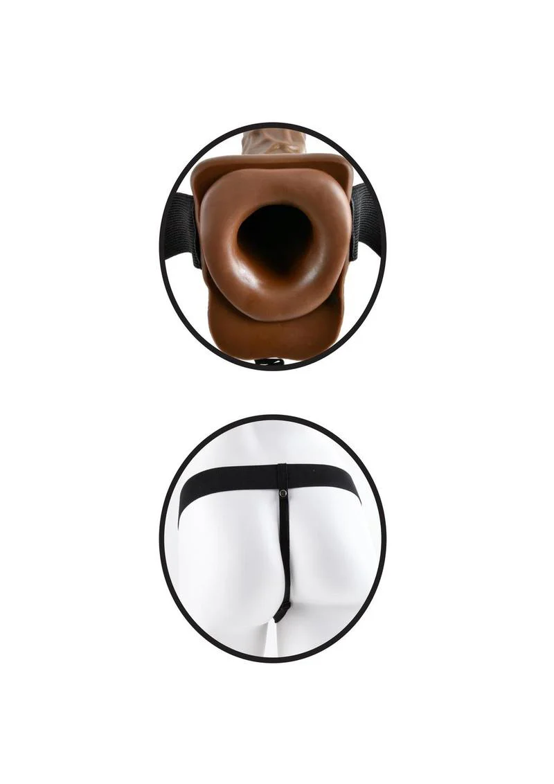 Fetish Fantasy Series Hollow Strap-On Dildo with Balls and Stretchy Harness - Image 3