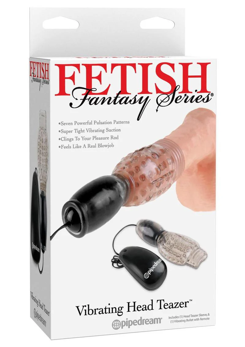 Fetish Fantasy Series Vibrating Head Teazer Sleeve with Bullet and Remote Control - Image 5