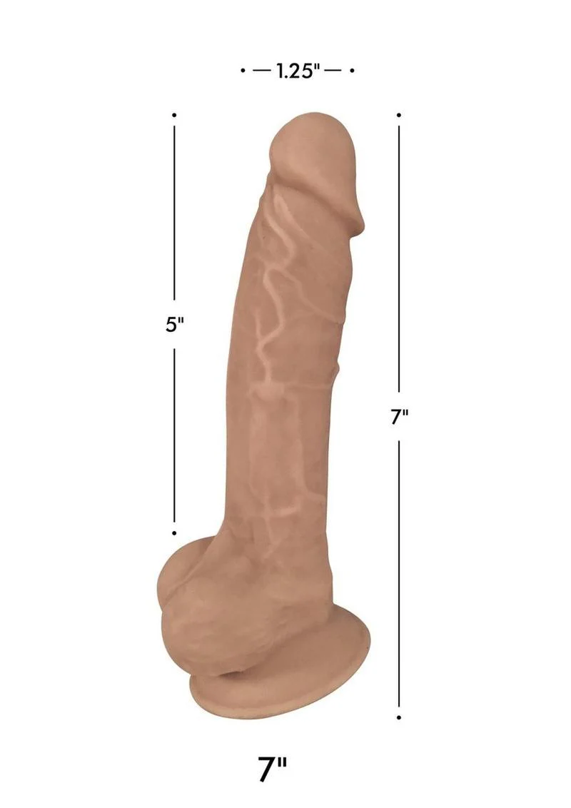 Fleshstixxx Dual Density Silicone Bendable Dong with Balls - Image 15