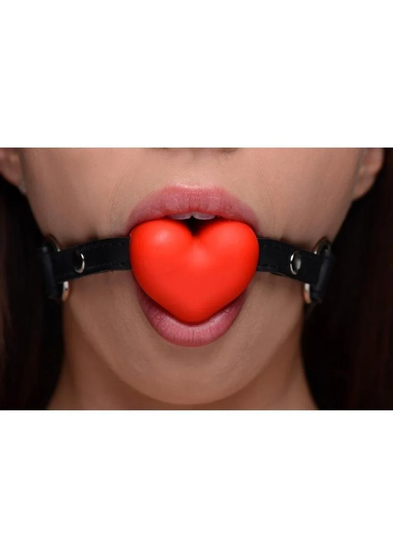 Frisky Heart Beat Silicone Heart Shaped Mouth Gag - Image 4