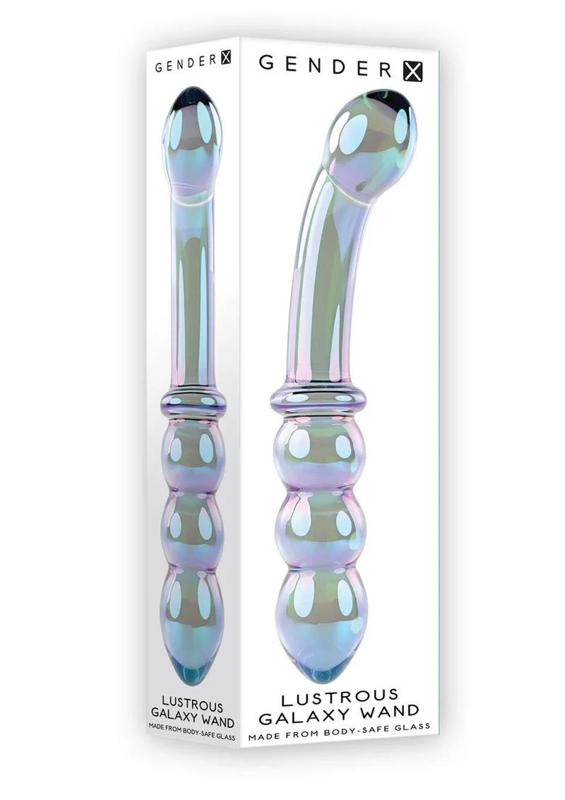 Gender X Lustrous Galaxy Wand Glass Dildo - Image 2