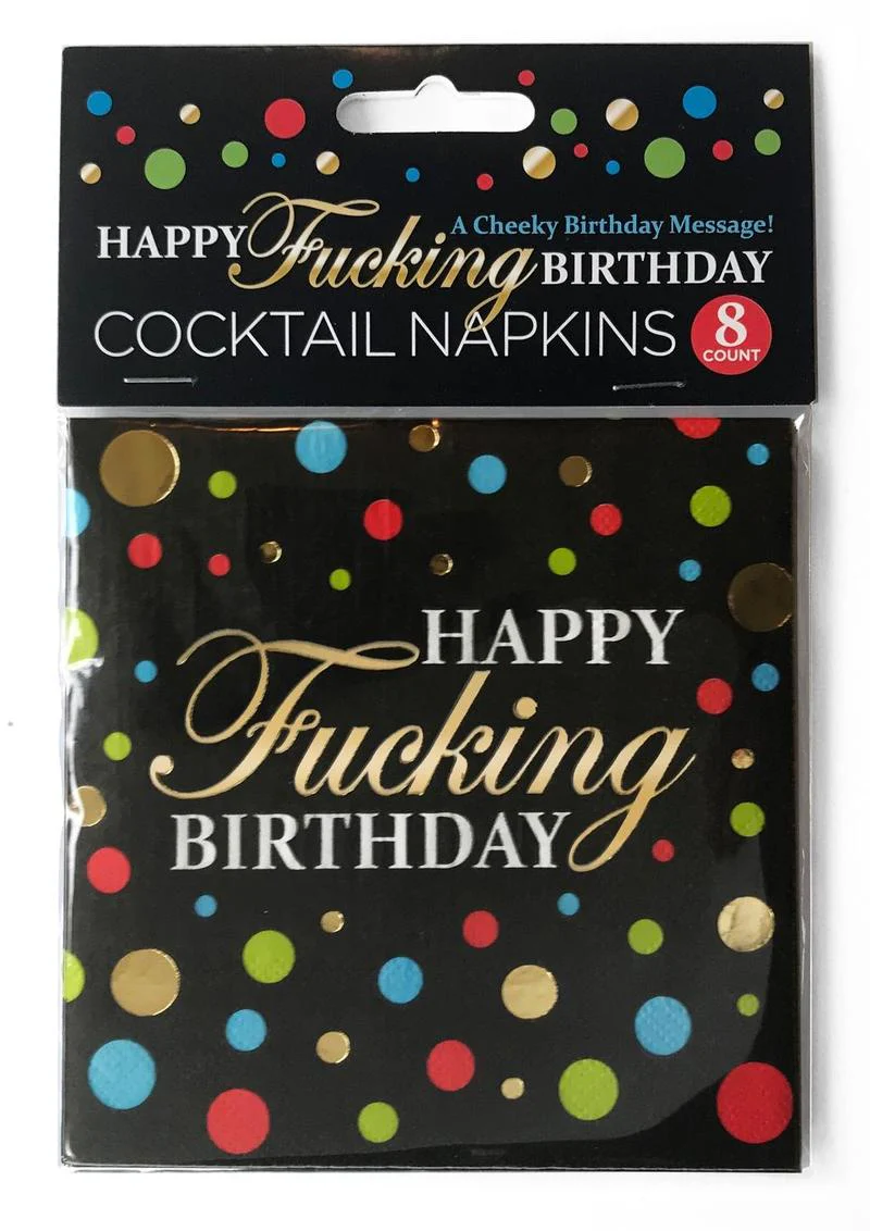 Happy F'n Birthday Napkins - Image 2