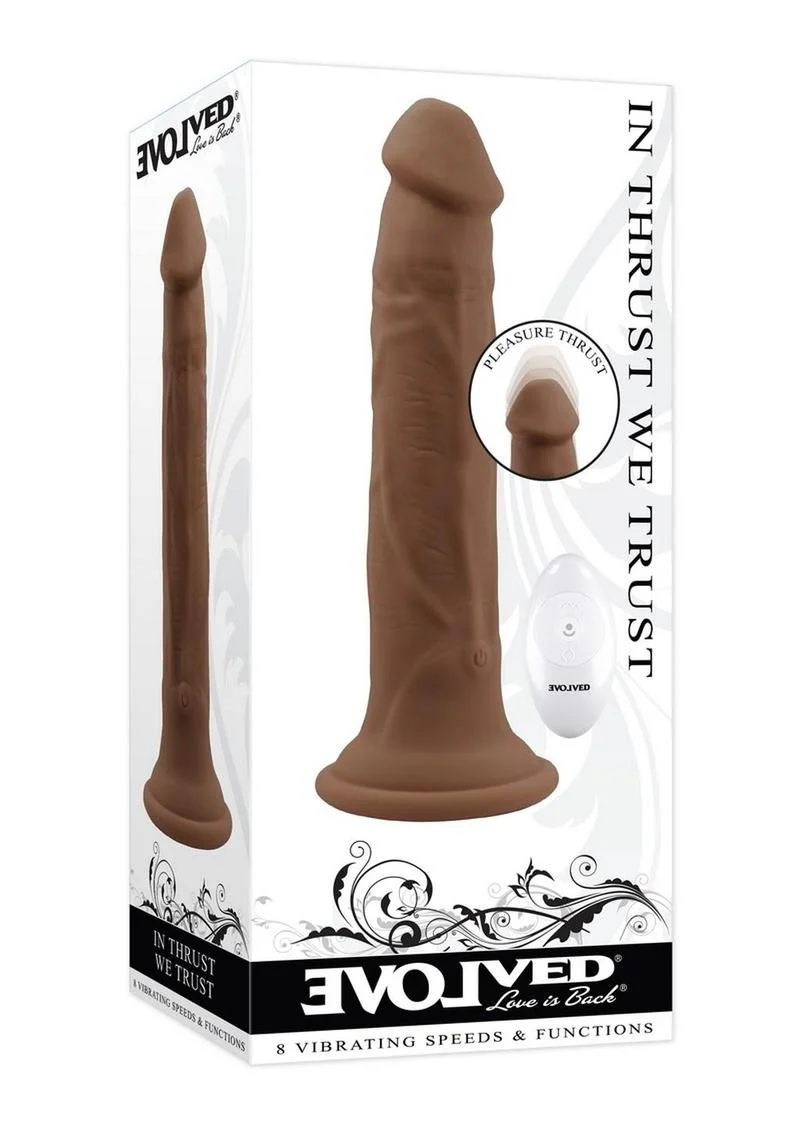 In Thrust We Trust Rechargeable Silicone Dildo with Remote - Image 6