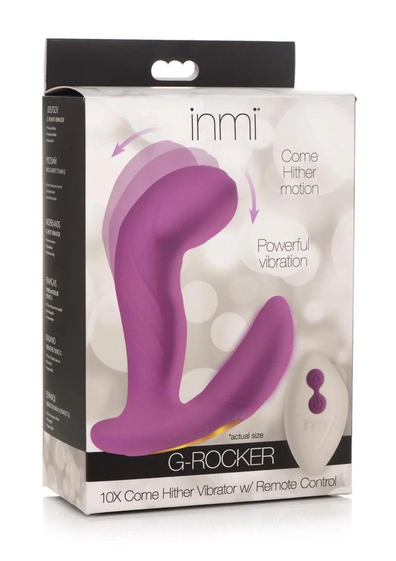 Inmi G-Rocker Come Hither Rechargeable Silicone Vibrator with Remote Control - Image 2