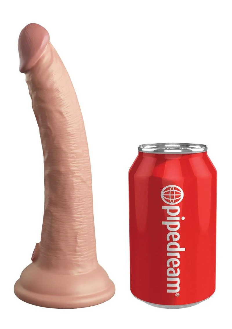 King Cock Elite Dual Density Vibrating Rechargeable Silicone with Remote Control Dildo - Image 7