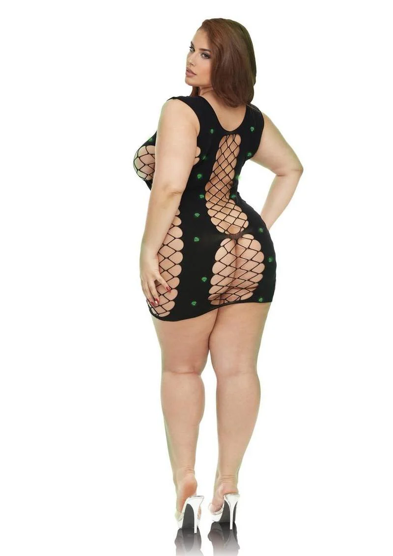 Lapdance Lingerie Glowing Gems Fencenet Minidress - Queen Size - Image 3