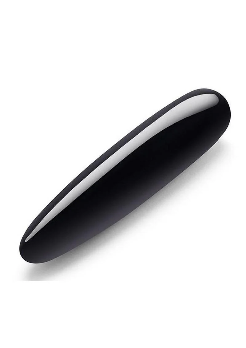Le Wand Crystal Slim Wand with Silicone Ring - Black Obsidian - Image 2