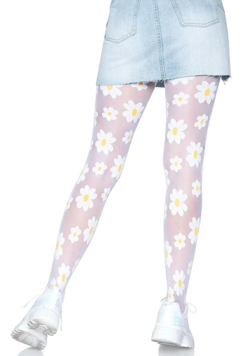 Leg Avenue Daisy Nylon Sheer Tights - Image 2