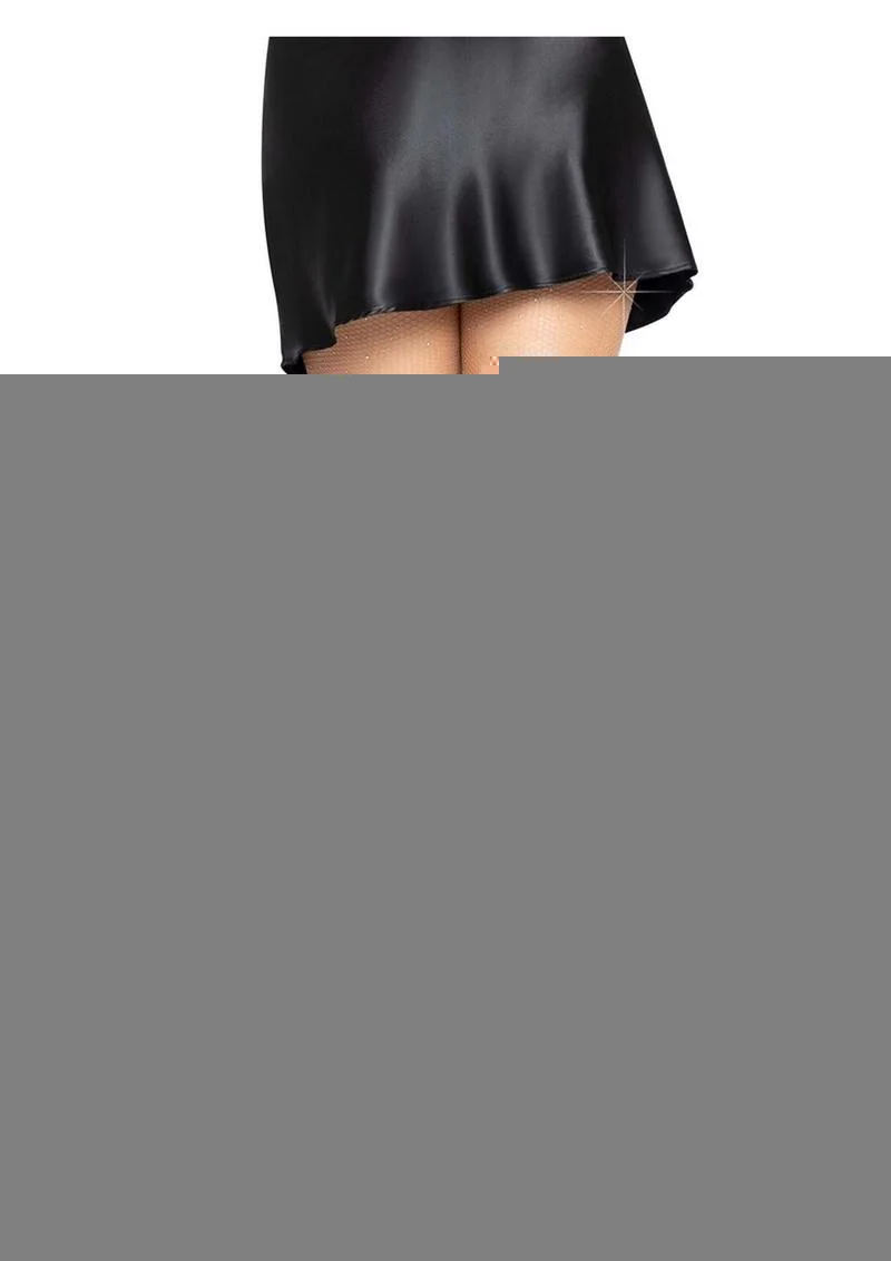 Leg Avenue Fishnet Crystalized Tights with Multi-Sized Irridescent Rhinestones - Image 3