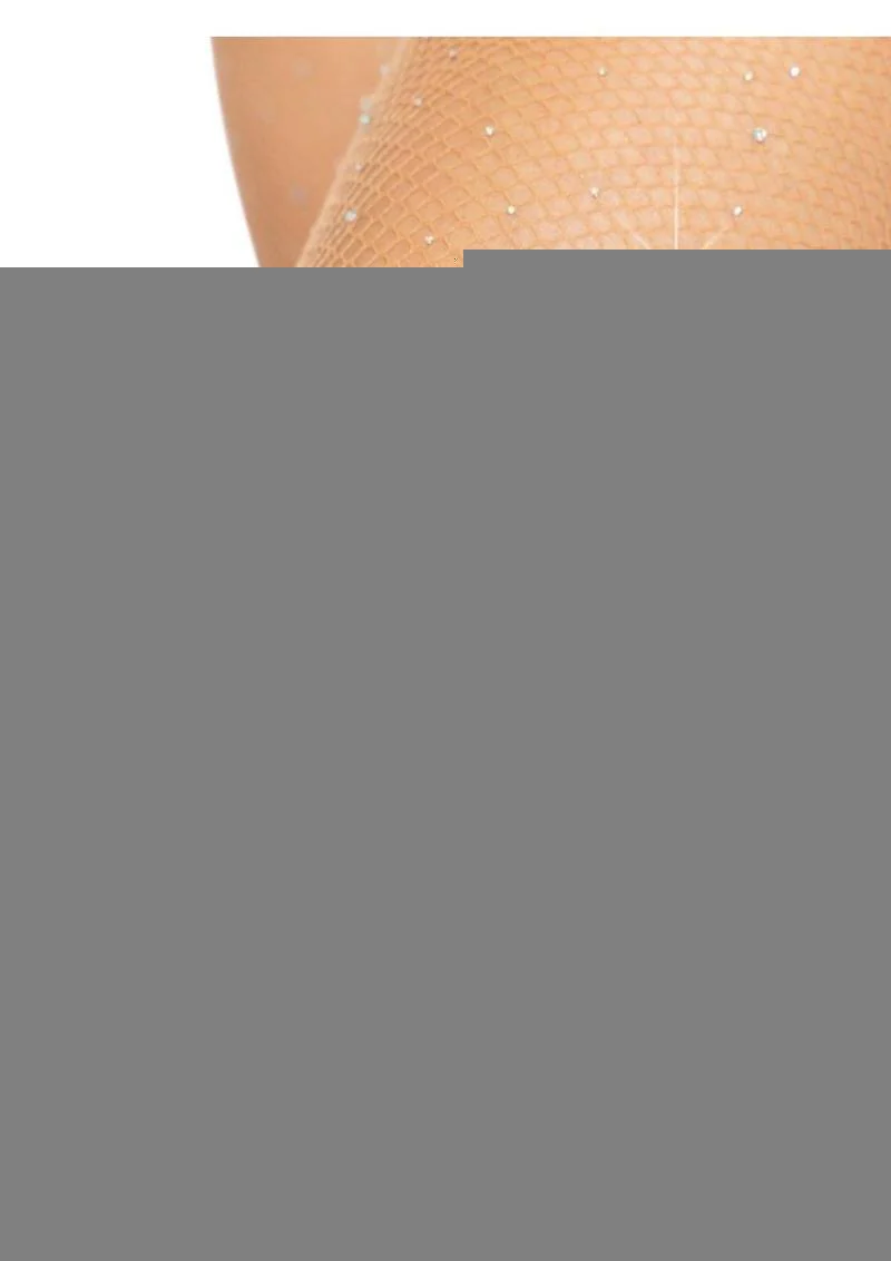Leg Avenue Fishnet Crystalized Tights with Multi-Sized Irridescent Rhinestones - Image 4