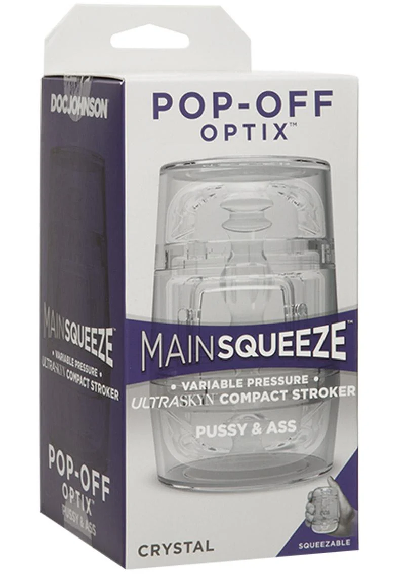 Main Squeeze Pop Off Ultraskyn Compact Masturbator - Pussy and Butt - Image 2