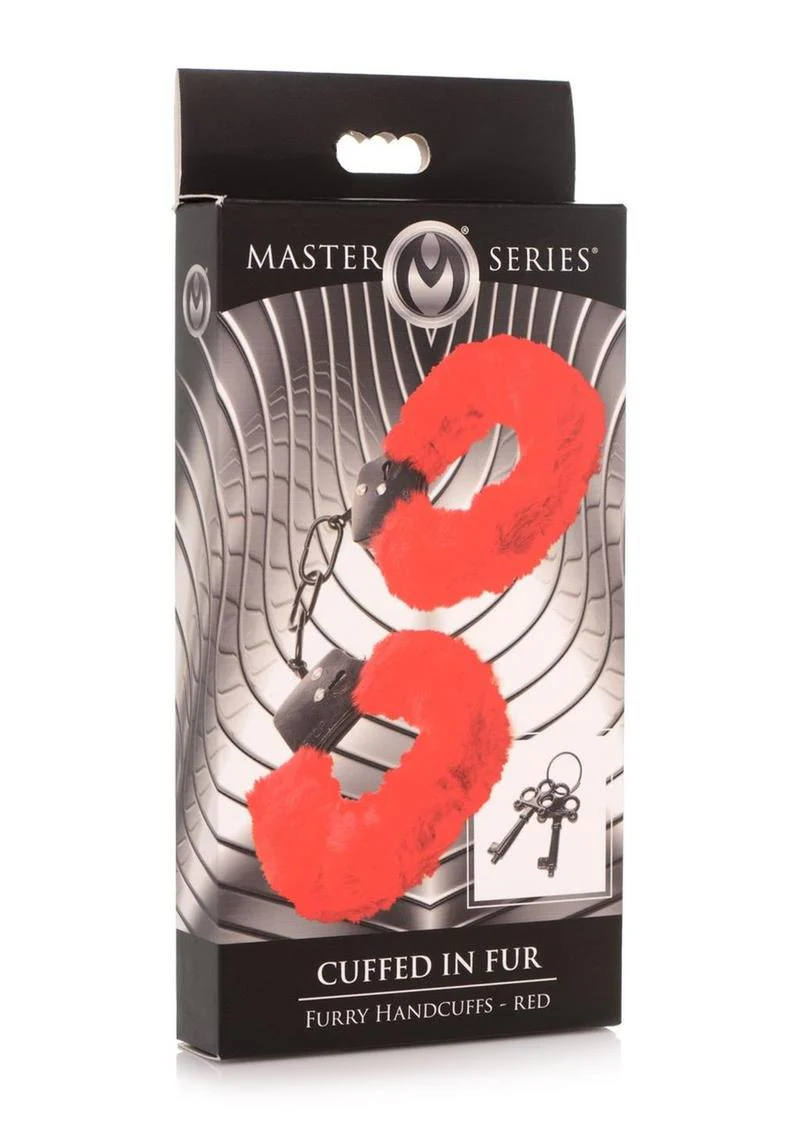 Master Series Cuffed In Fur Furry Handcuffs - Image 6