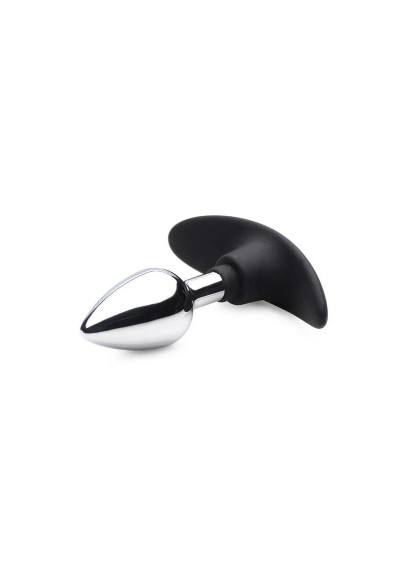 Master Series Dark Invader Metal and Silicone Anal Plug - Image 4