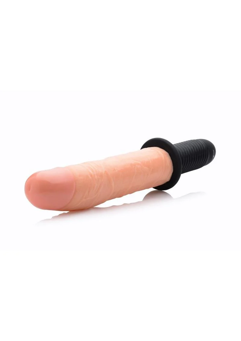Master Series Onslaught XL Vibrating 9in Dildo Thruster - Image 4