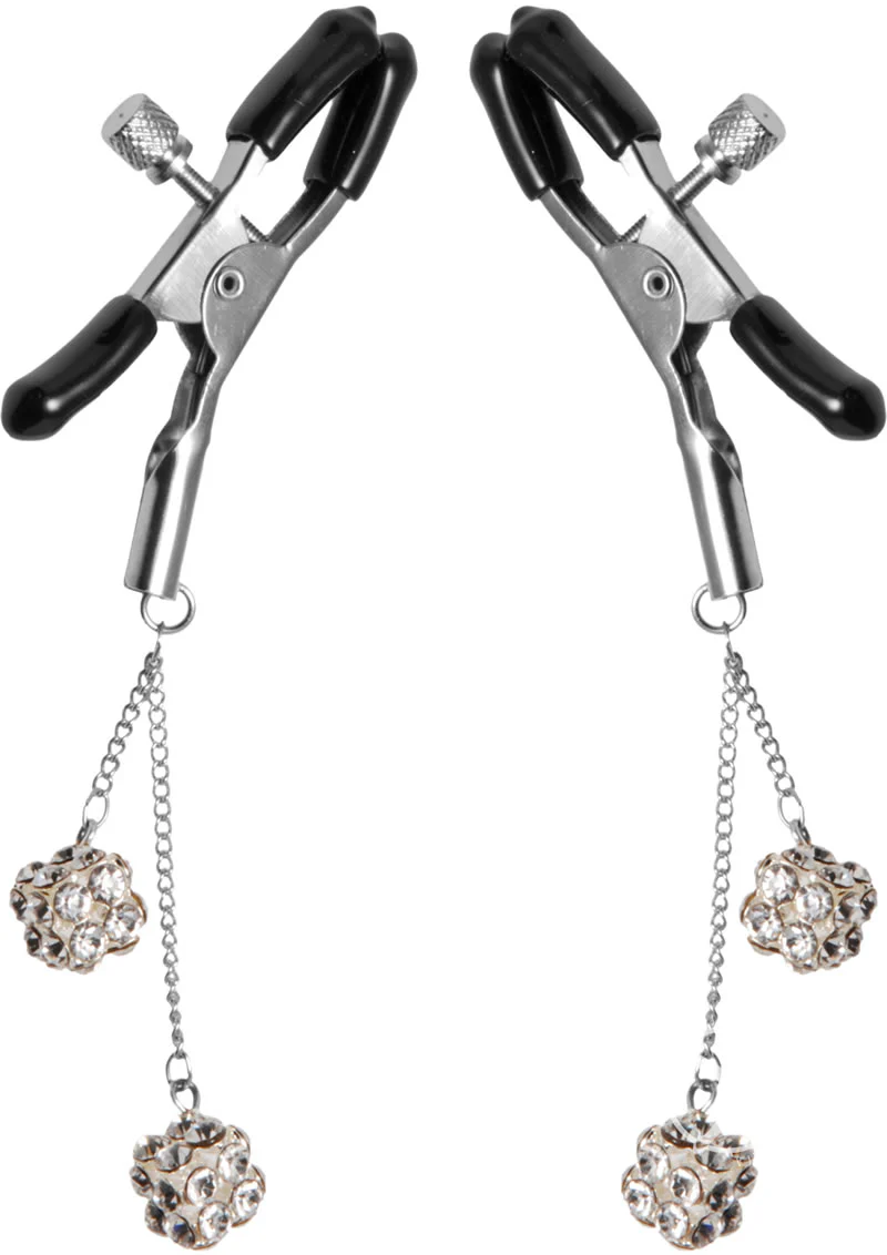 Master Series Ornament Adjustable Nipple Clamps W/ Jewel Accents