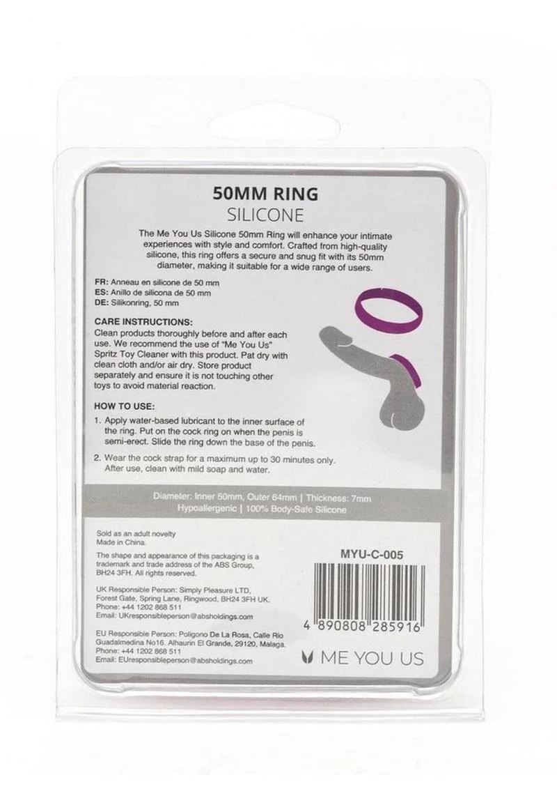 ME YOU US Silicone 50mm Cock Ring - Image 4