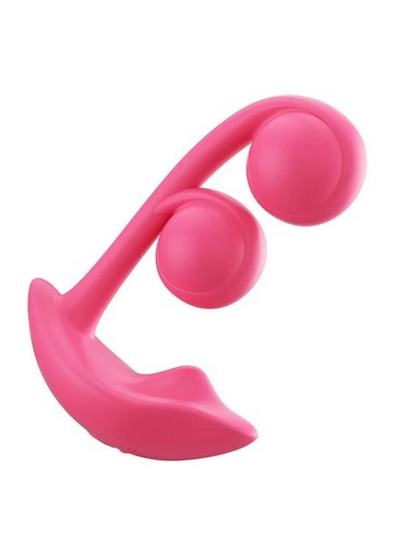 Melody Pressure Sensing App-Controlled Rechargeable Silicone Twin Balls Clit and G-Spot Vibrator - Image 6