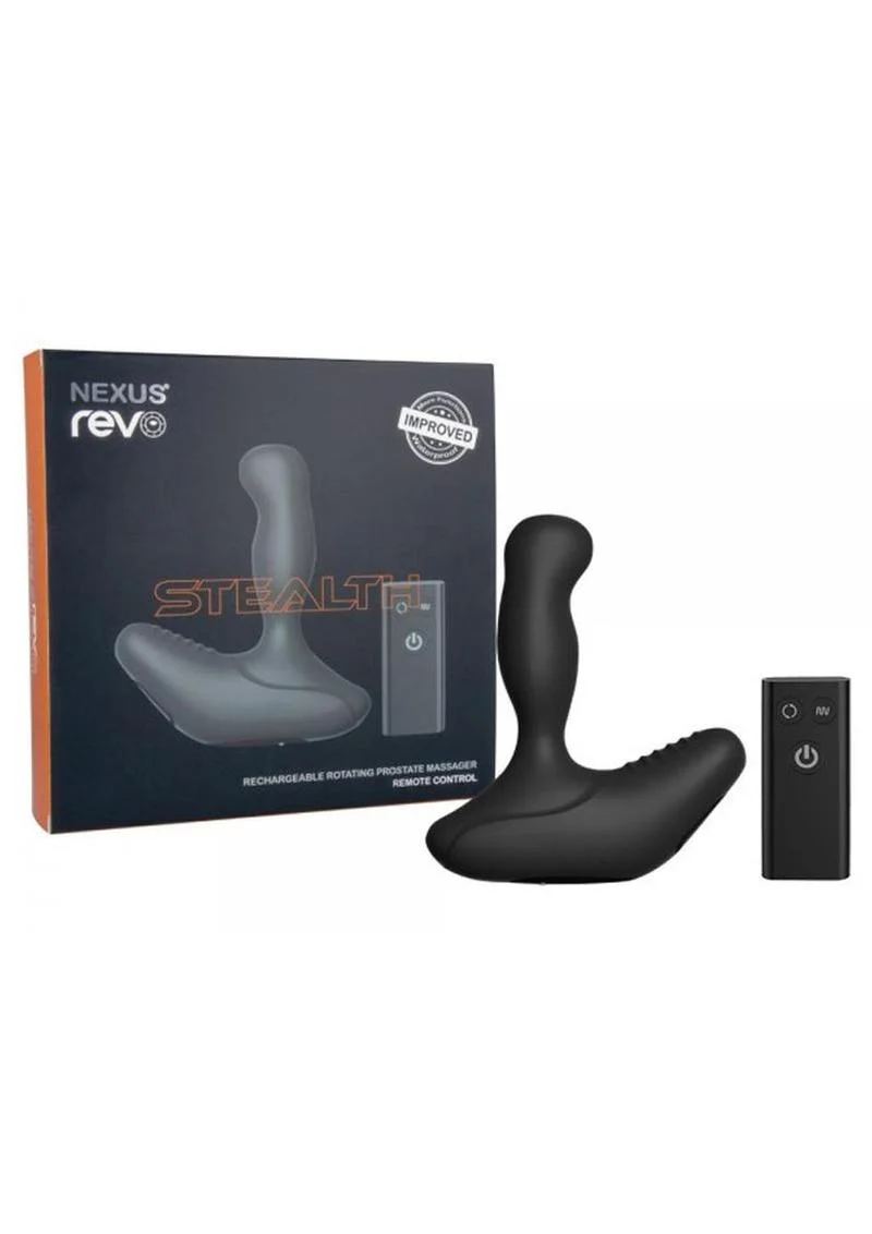 Nexus Revo Stealth Rechargeable Silicone Rotating Prostate Massager with Remote Control - Image 2