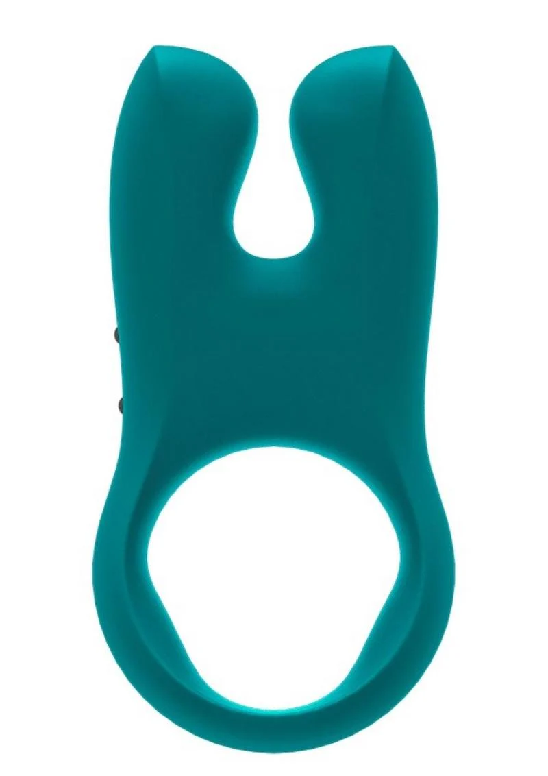Nos Silicone Vibrating Couples Cock Ring - Deep Sea - Image 3