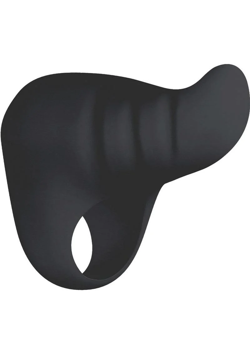 Power Couple Rechargeable Silicone G-Spot Vibrator with Clitoral Stimulator and Finger Ring - Image 4