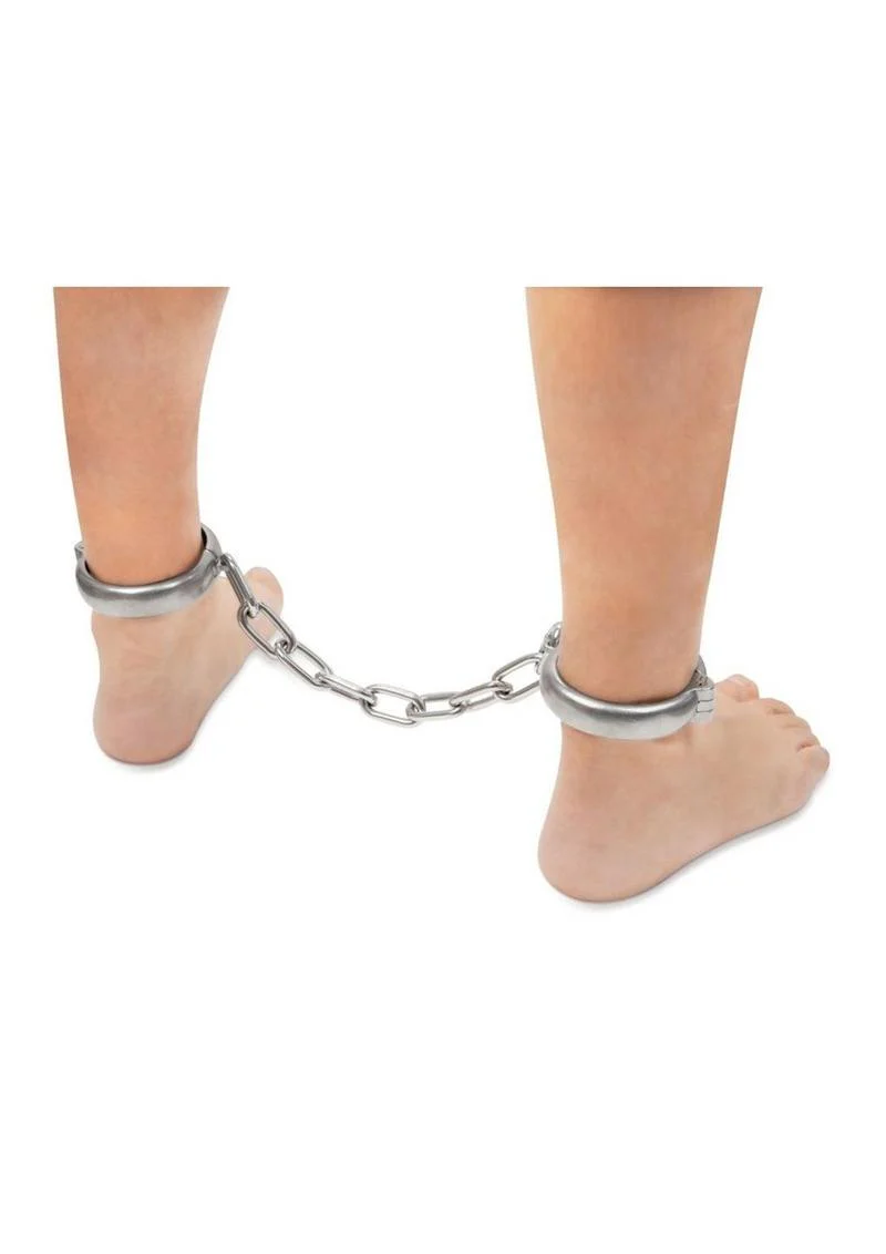Prowler Red Heavy Duty Metal Ankle Cuffs - Stainless - Image 3