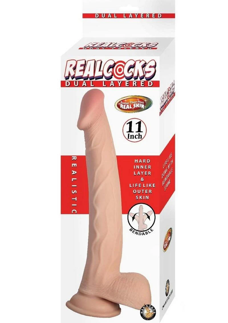 Realcocks Dual Layered Bendable Dildo - Image 14