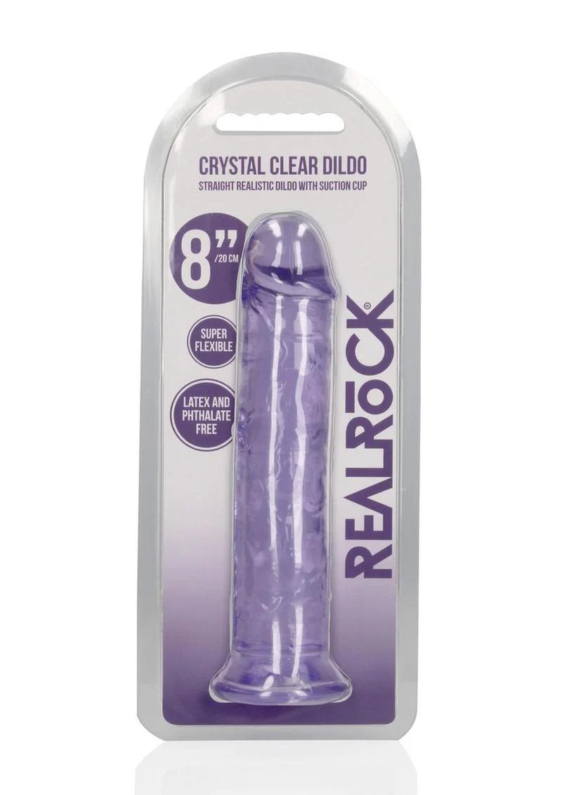 Realrock Crystal Clear Straight No Balls Dildo - Image 14