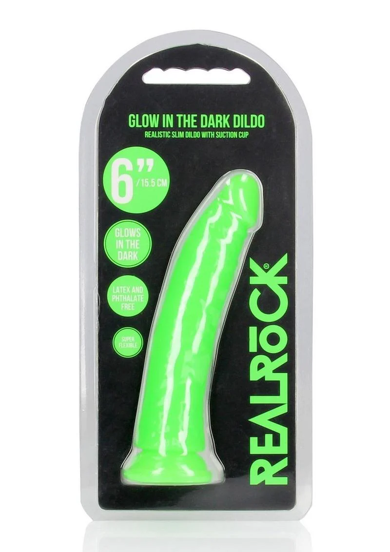 Realrock Slim Glow In The Dark Dildo with Suction Cup - Image 26