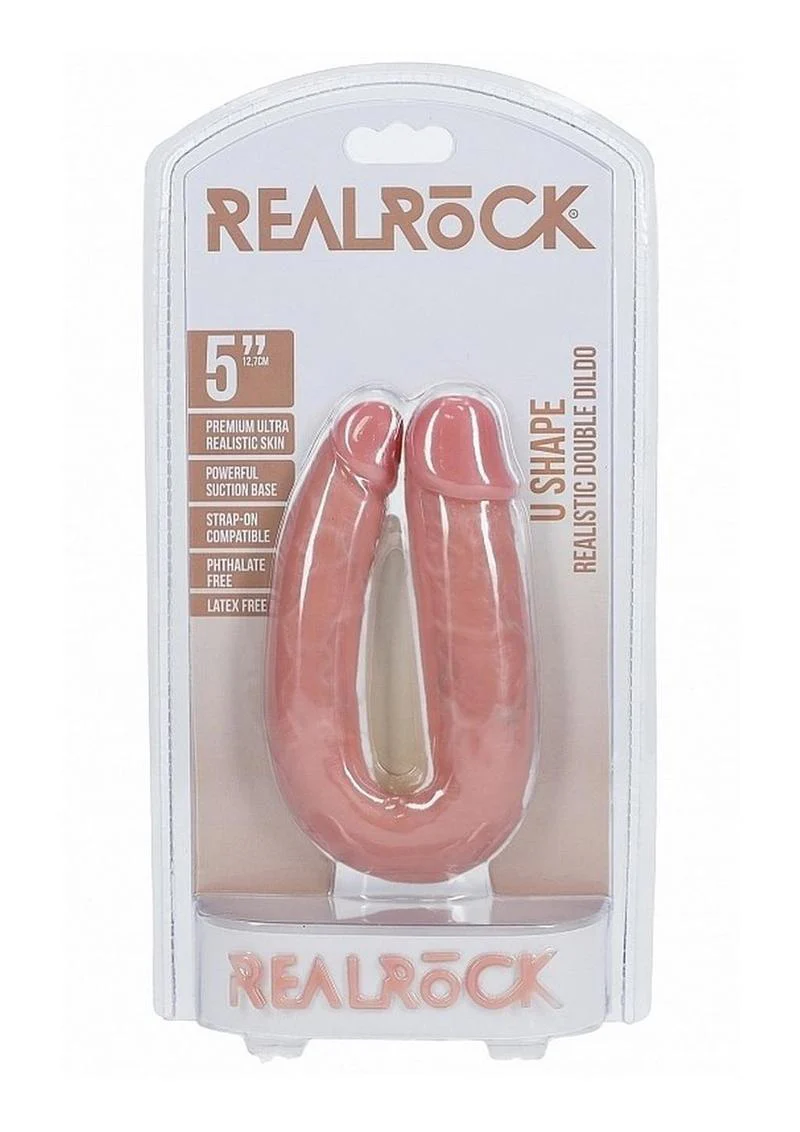 Realrock Ultra Realistic Skin U Shaped Double Dildo - Image 17