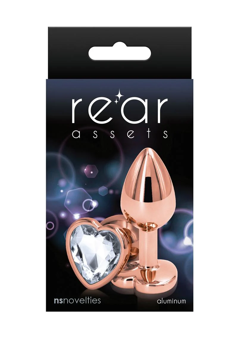 Rear Assets Rose Gold Heart Anal Plug - Image 8