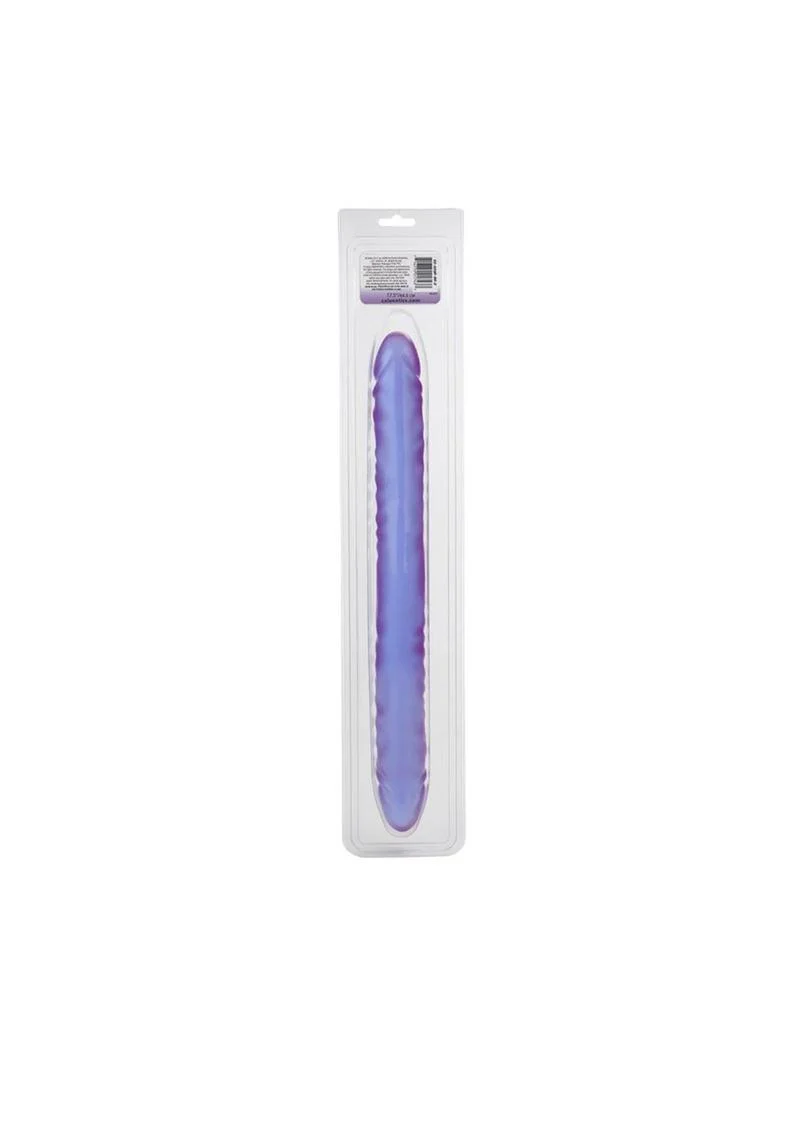 Reflective Gel Veined Double Dildo - Image 8
