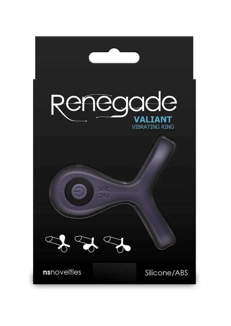 Renegade Valiant Rechargeable Silicone Cock and Ball Ring - Image 4