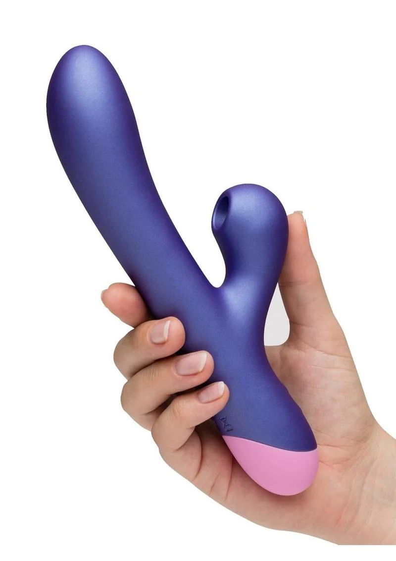 Romp Pulse Rechargeable Silicone Rabbit Vibrator with Pleasure Air - Image 3