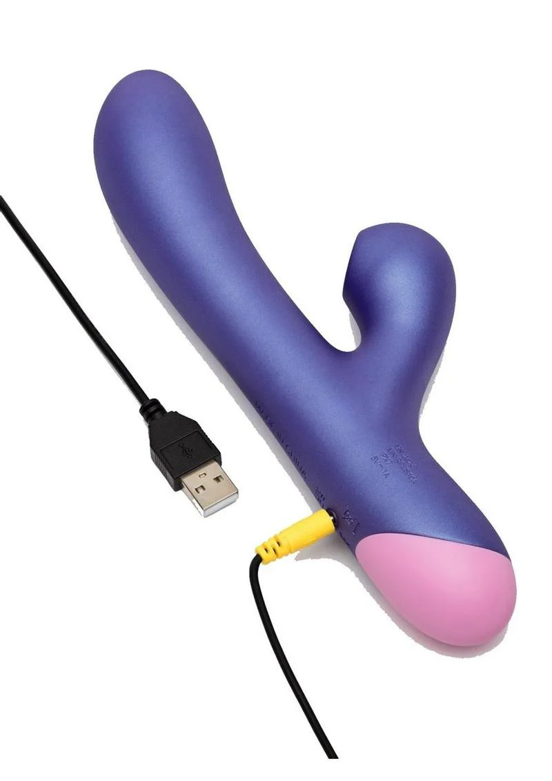 Romp Pulse Rechargeable Silicone Rabbit Vibrator with Pleasure Air - Image 4