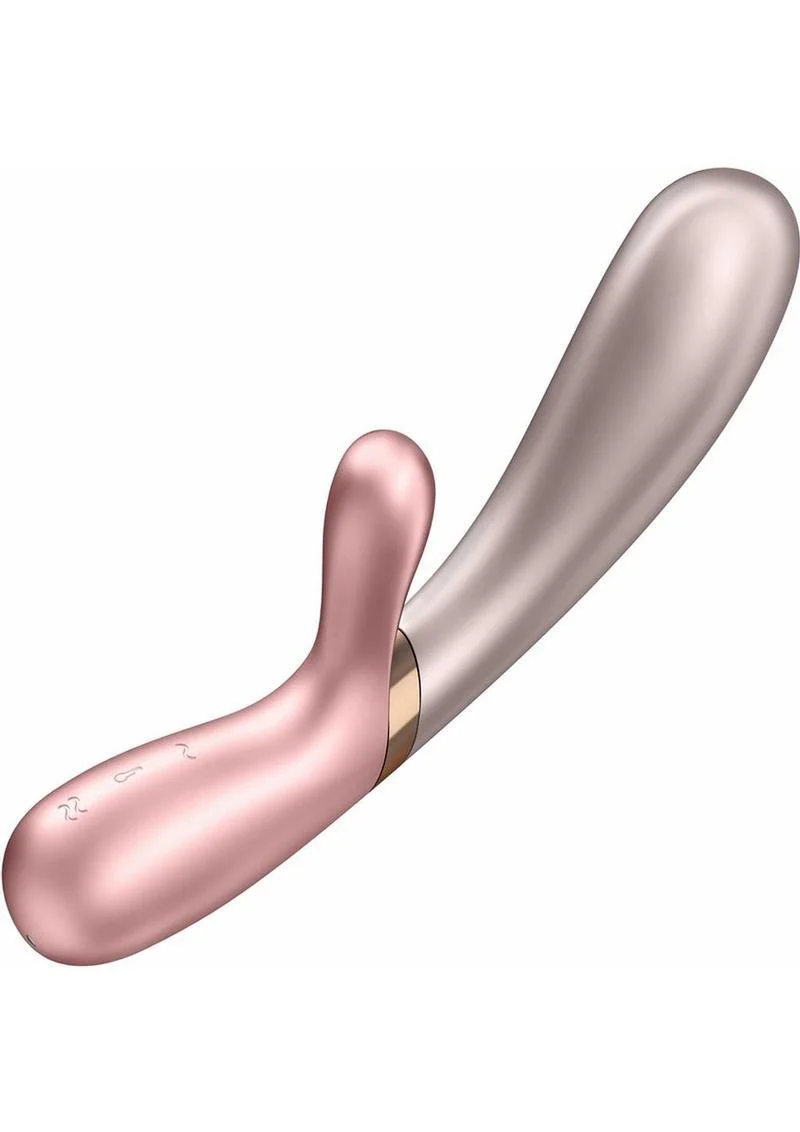 Satisfyer Hot Lover Rechargeable Silicone Warming Dual-Stim Vibrator - Image 4