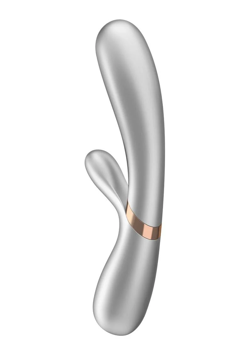 Satisfyer Hot Lover Rechargeable Silicone Warming Dual-Stim Vibrator - Image 7