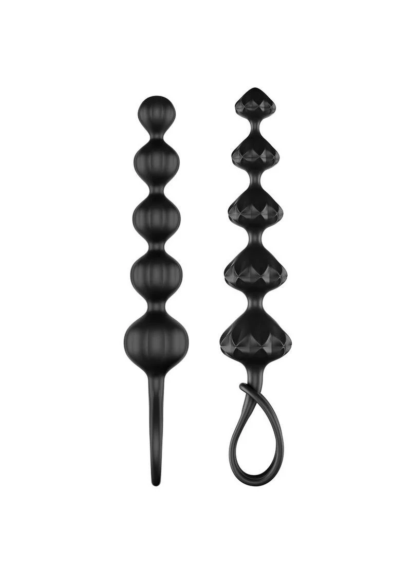 Satisfyer Love Beads Silicone Anal Beads Black (2 Each - Image 3